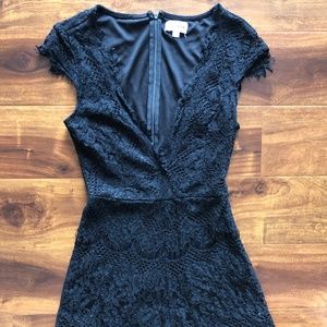Superdown very sexy black lace romper